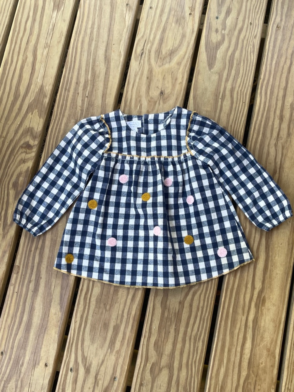 Mud Pie girls long sleeve blouse 12-18 month